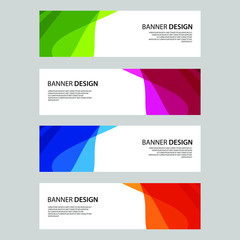 Fototapeta premium Vector Abstract design banner web template