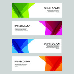 Naklejka premium Vector Abstract design banner web template
