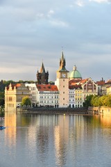 Fototapeta premium castle and charles bridge in prague
