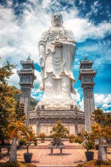 Fototapeta premium Giant Buddha statue, Tong Lam Lo Son Temple Lot, Nha Trang, Vietnam