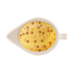 Mustard vector icon.Realistic vector icon isolated on white background mustard.