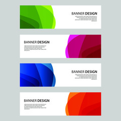 Fototapeta premium Vector Abstract design banner web template