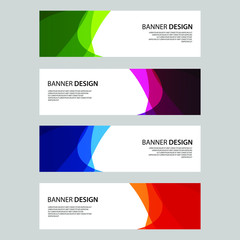 Fototapeta premium Vector Abstract design banner web template