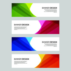 Fototapeta premium Vector Abstract design banner web template