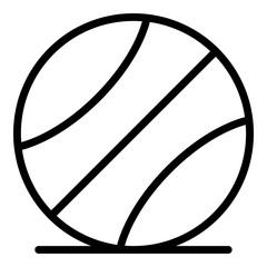 Basketball ball icon. Outline basketball ball vector icon for web design isolated on white background