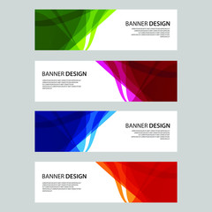 Fototapeta premium Vector Abstract design banner web template