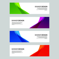 Fototapeta premium Vector Abstract design banner web template