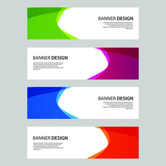 Fototapeta premium Vector Abstract design banner web template