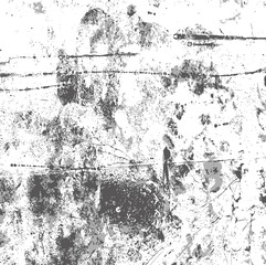 Transparent gray grunge texture black blots, noise, vector grunge background to create vintage retro effect