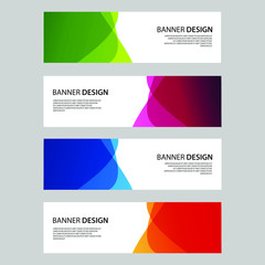 Fototapeta premium Vector Abstract design banner web template