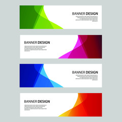 Fototapeta premium Vector Abstract design banner web template