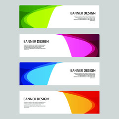 Fototapeta premium Vector Abstract design banner web template