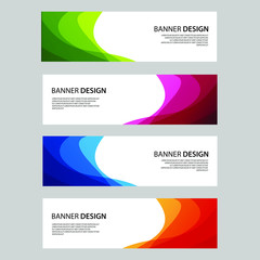 Vector Abstract design banner web template
