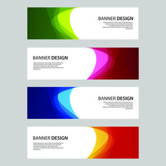Fototapeta premium Vector Abstract design banner web template