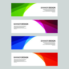 Naklejka premium Vector Abstract design banner web template