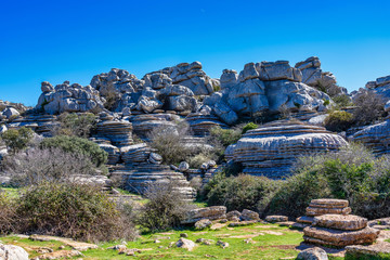 El Torcal de Antequera, Andalusia, Spain, near Antequera, province Malaga.
