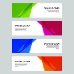 Fototapeta premium Vector Abstract design banner web template