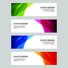 Fototapeta premium Vector Abstract design banner web template