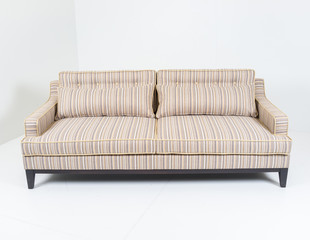 Modern furniture in white room