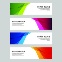 Fototapeta premium Vector Abstract design banner web template