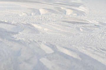 texture. shallow depth of field. soft focus. frost frost on blue metal.