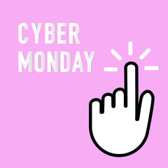 Obraz premium Cyber monday sale discount. Online background concept