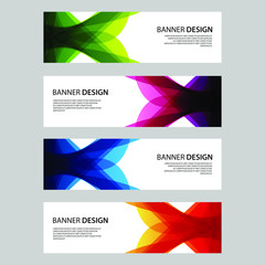 Fototapeta premium Vector Abstract design banner web template
