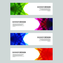 Fototapeta premium Vector Abstract design banner web template