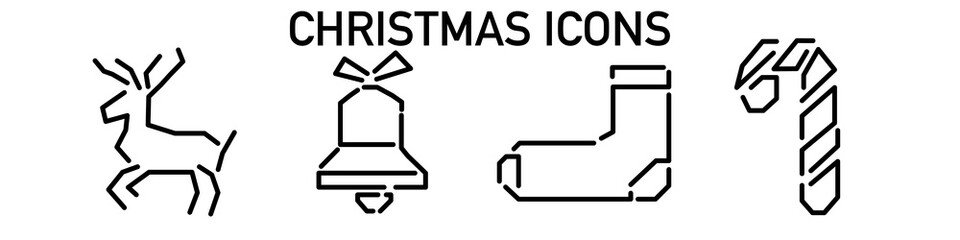Christmas icon for decoration design. holiday vector