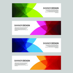 Vector Abstract design banner web template