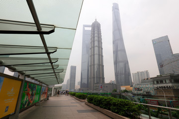 Shanghai Lujiazui CBD Scenic Glass Building, Shanghai, China