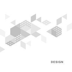 Abstract geometric technological background. Vector creative design.