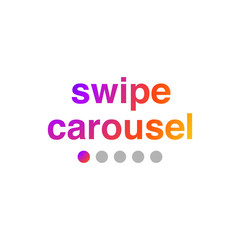social network carousel instagram gradient vector illustration