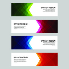 Fototapeta premium Vector Abstract design banner web template