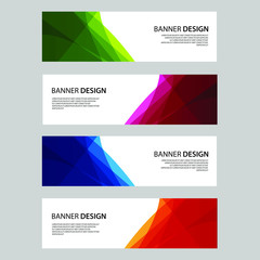Fototapeta premium Vector Abstract design banner web template