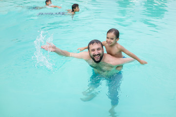 Inside the pool