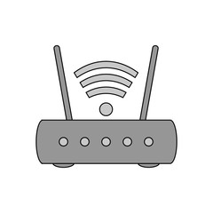 Router icon on white.