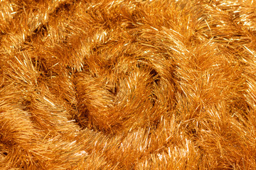 Pattern of tinsel for the Christmas tree for the new year 2020