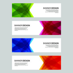Naklejka premium Vector Abstract design banner web template