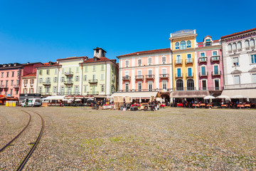 Locarno town on Lake Maggiore