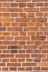 Dekorative alte Backsteinmauer