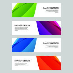 Fototapeta premium Vector Abstract design banner web template