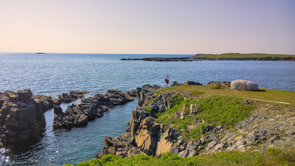 Cape Bonavista, Newfoundland rocky coastline.
