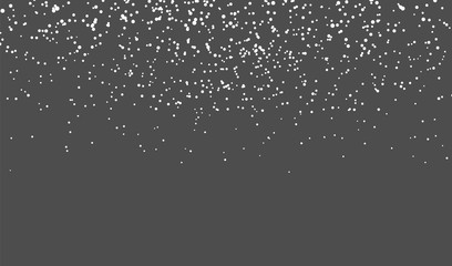 Naklejka na ściany i meble Falling snowflakes on dark background. Christmas snow. Vector illustration