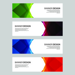 Fototapeta premium Vector Abstract design banner web template