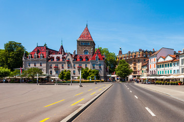 Obraz premium Chateau Ouchy Castle in Lausanne