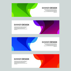Fototapeta premium Vector Abstract design banner web template
