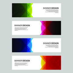Vector Abstract design banner web template