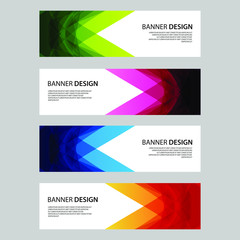 Fototapeta premium Vector Abstract design banner web template