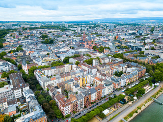 Mainz aerial panoramic view, Germany